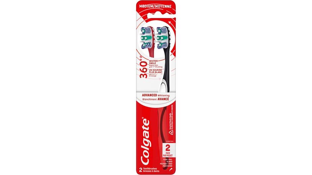 dual pack whitening toothbrush