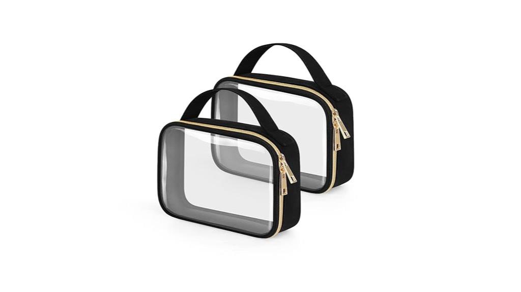 dual tsa approved clear bags