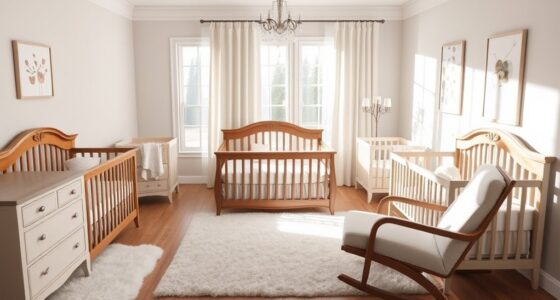 elegant convertible nursery cribs