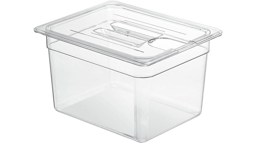 eleven liter sous vide container