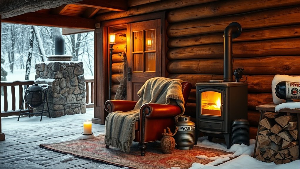 emergency heating without power