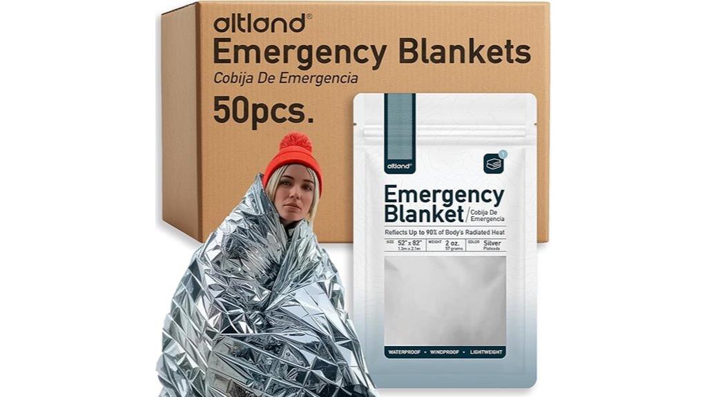 emergency survival blankets pack