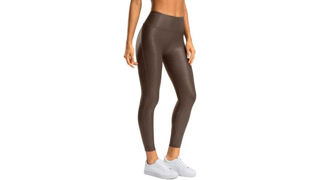 faux leather leggings for women