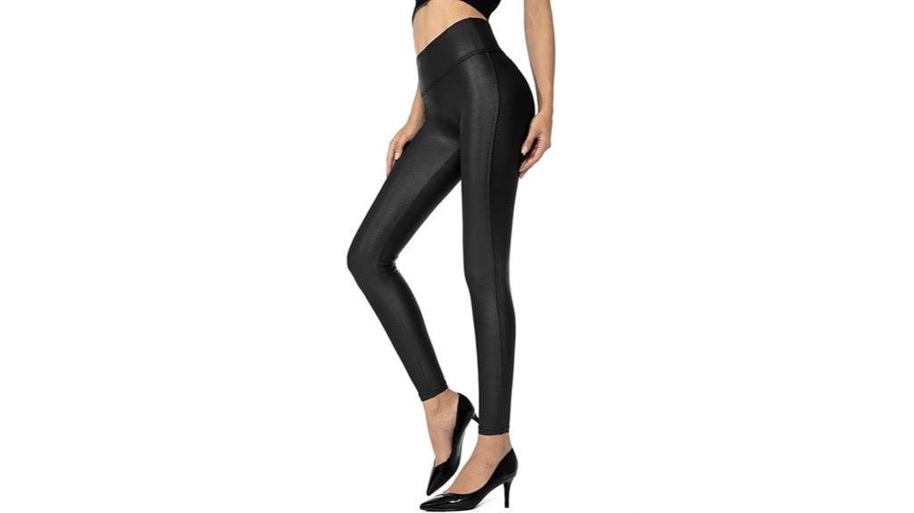 faux leather leggings pants