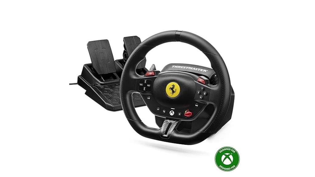 ferrari themed racing wheel