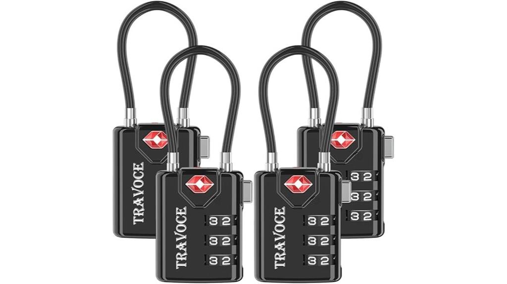 four pack tsa locks