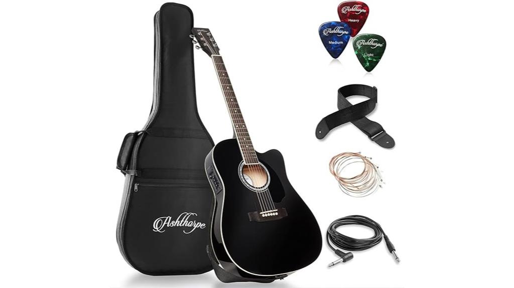 full size acoustic electric guitar
