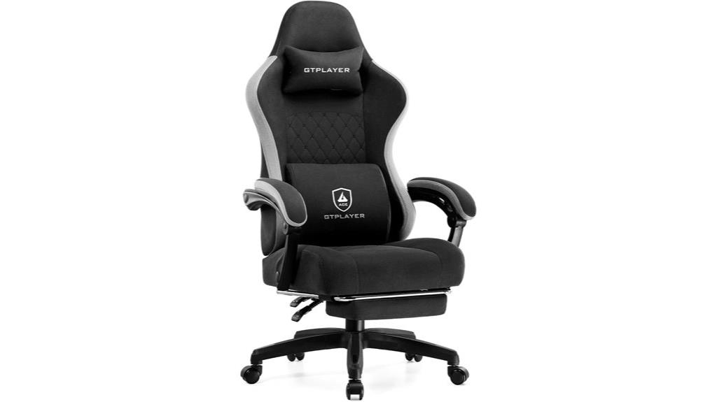 gaming office chair with footrest