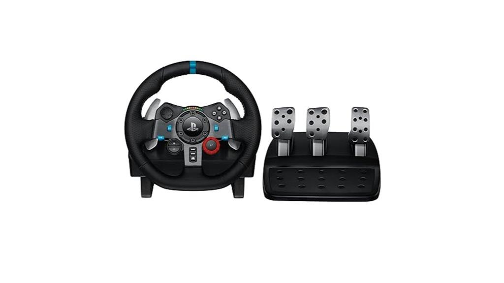 gaming wheel with pedals