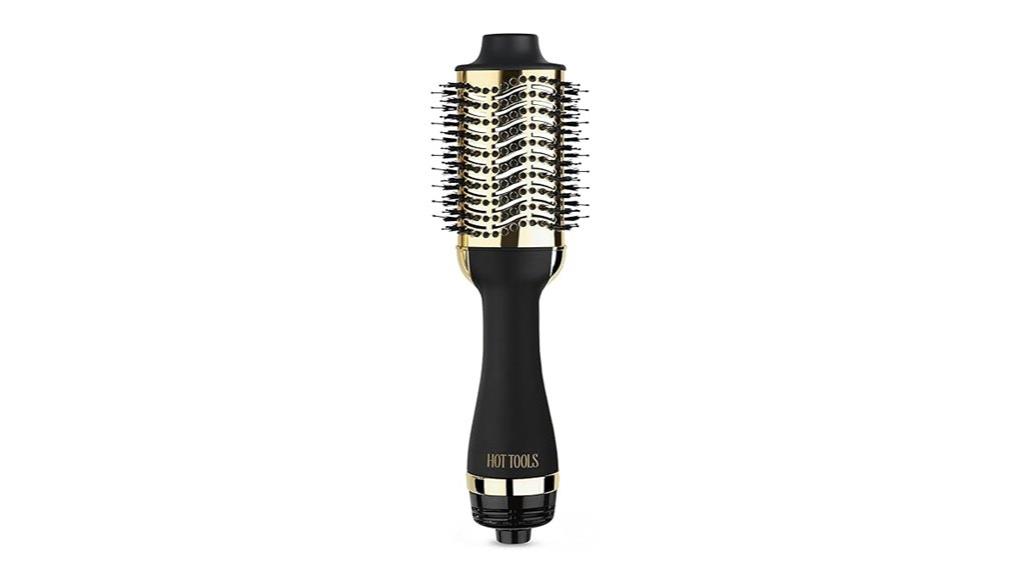 gold plated blow dryer brush