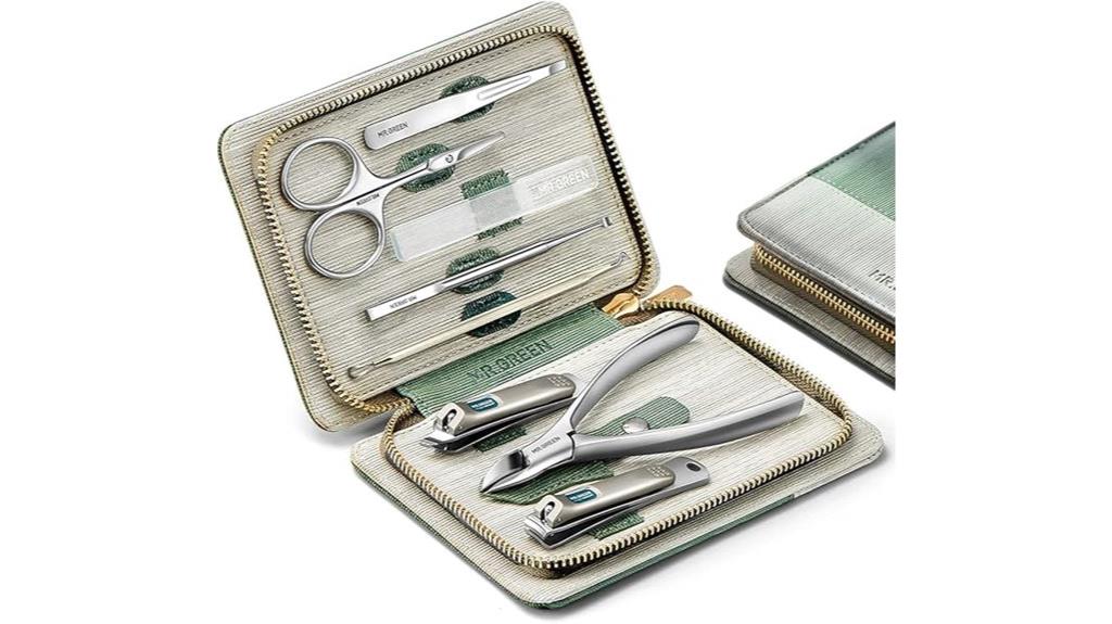 green manicure nail clippers