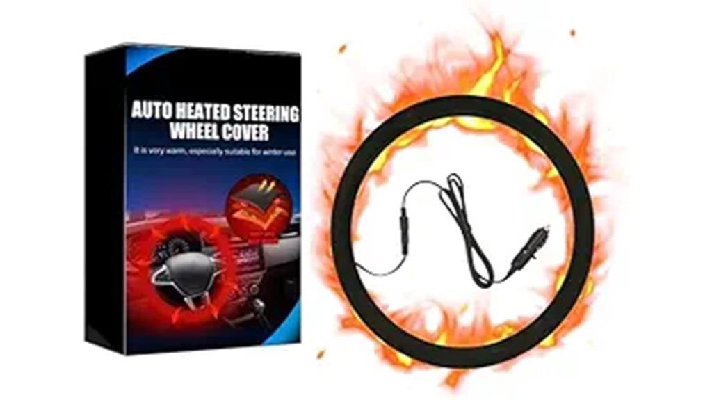 heated 15 inch steering cover
