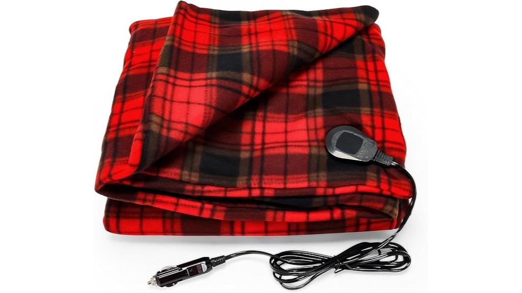 heated blanket with cord