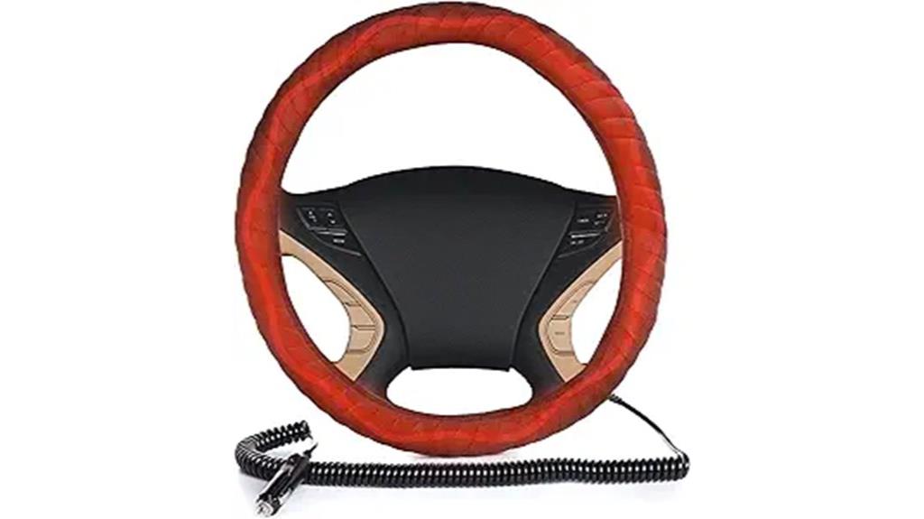 heated car steering cover