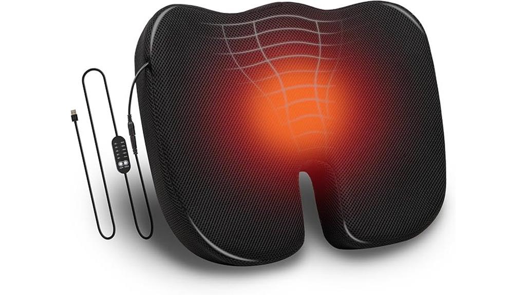 heated memory foam cushion