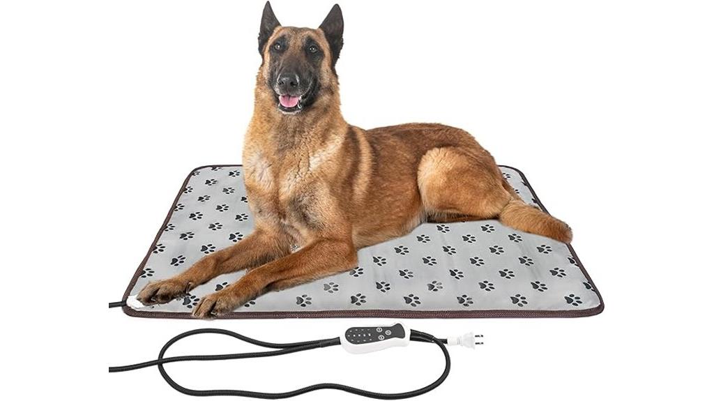 heated pet bed with timer