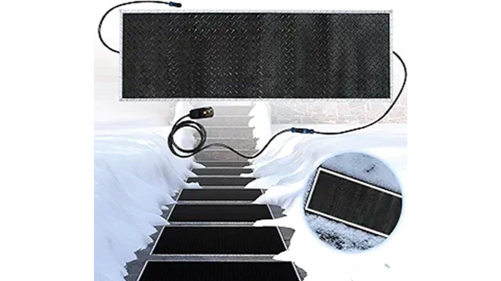 heated snow melting mats
