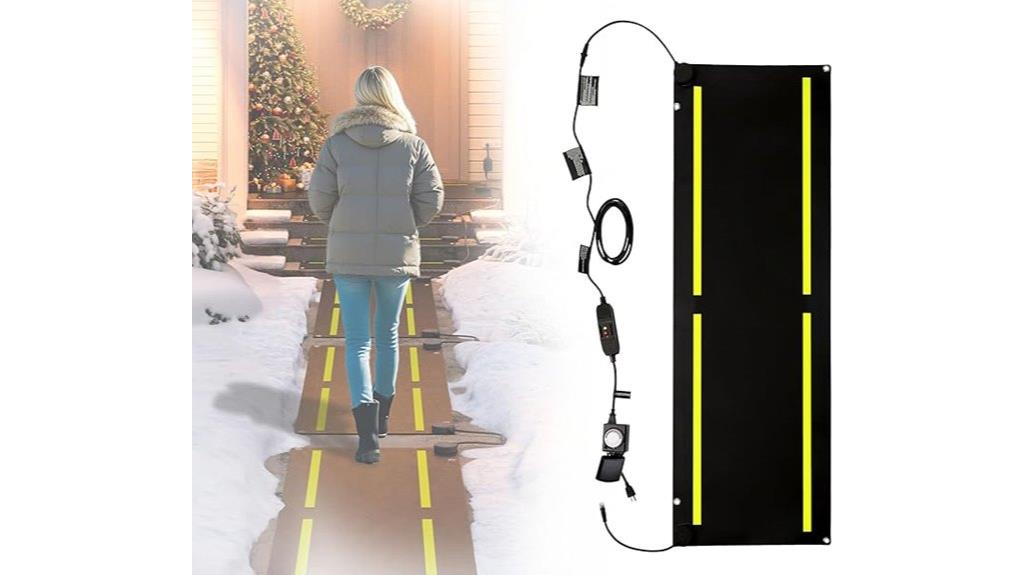 heated snow removal mat