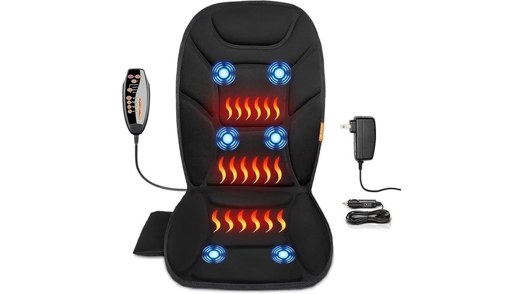 heated vibrating massage cushion