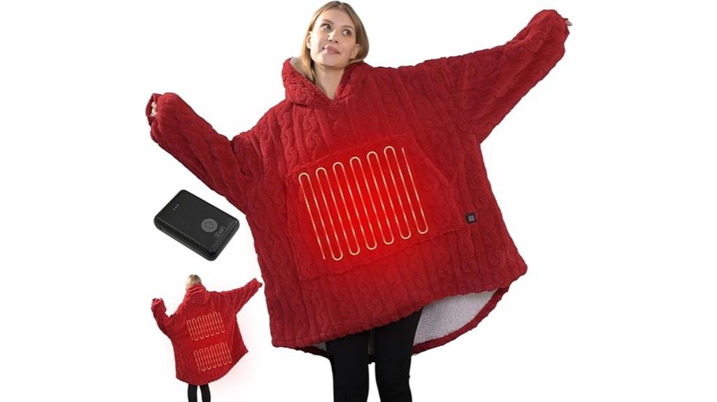 heated wearable blanket charger
