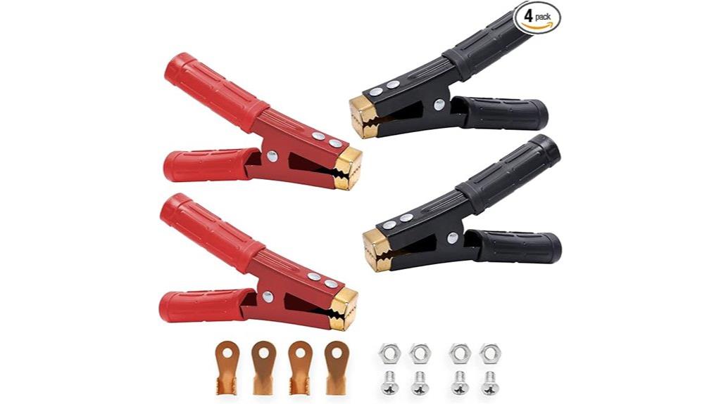 heavy duty battery jumper clamps