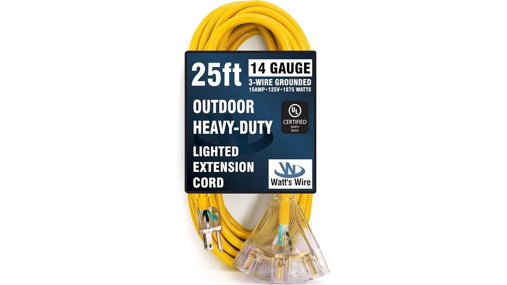 heavy duty outdoor extension cord