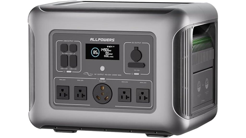 high capacity portable power station