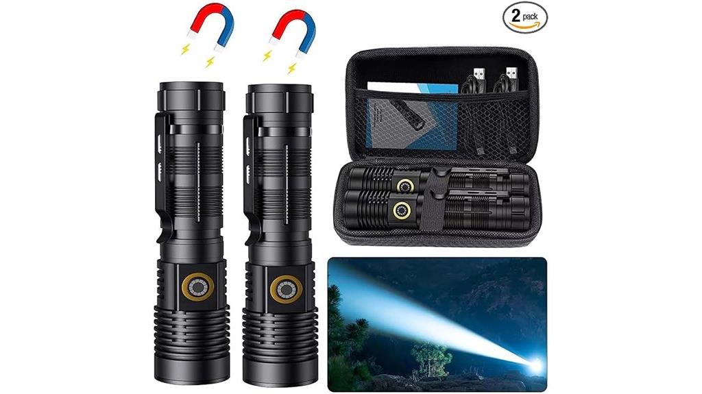 high lumens rechargeable flashlights