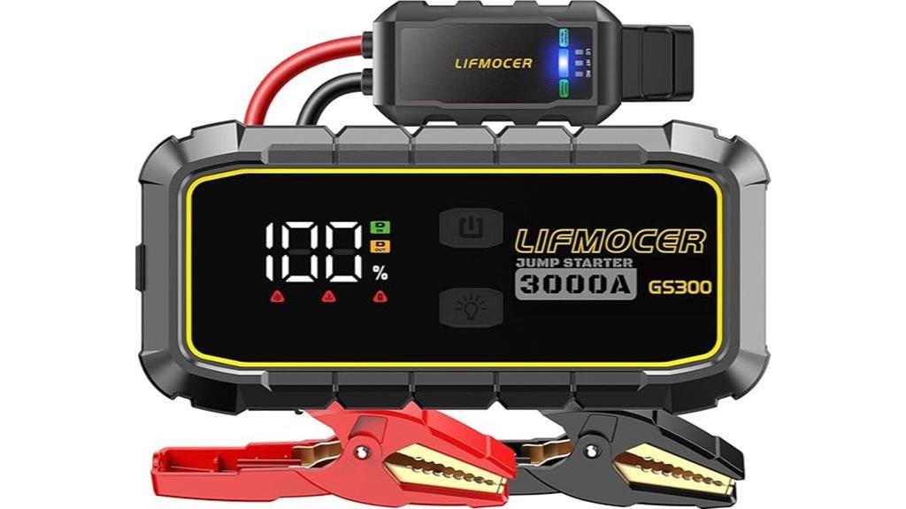 high power portable jump starter