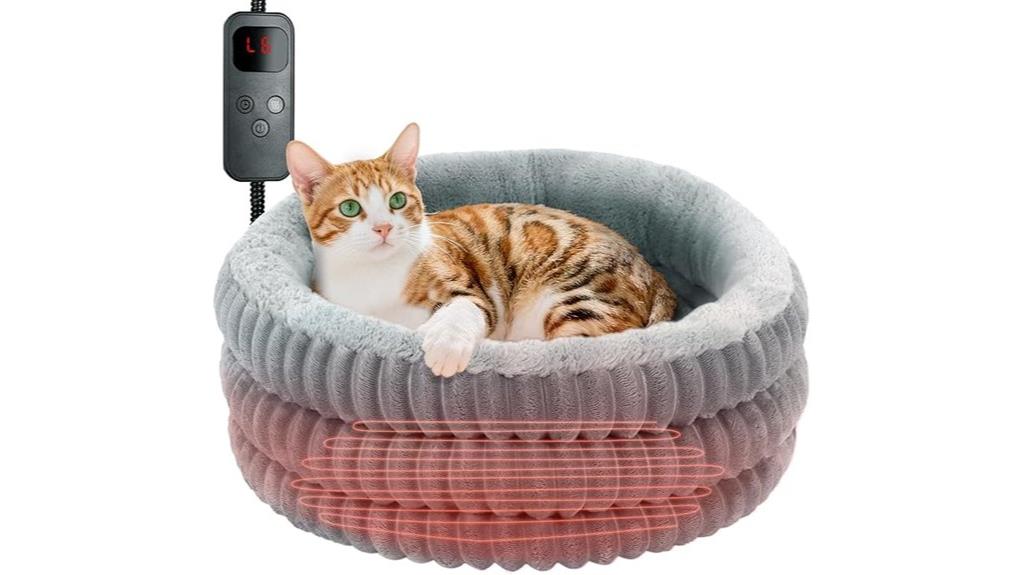 indoor heated round bed