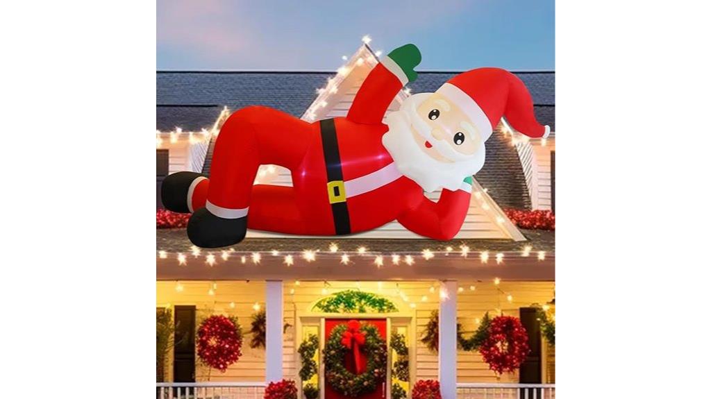 inflatable santa christmas decor