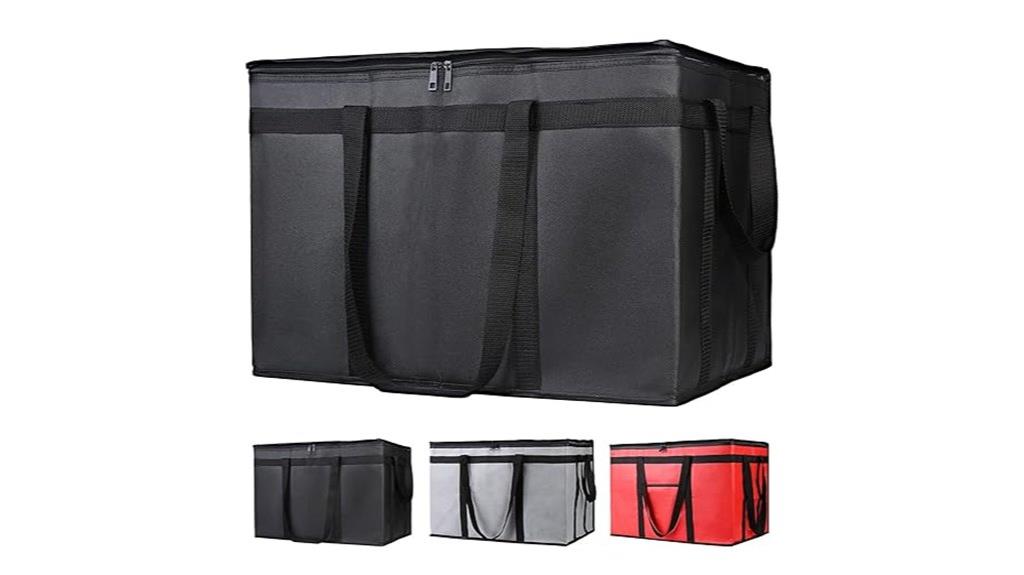 insulated reusable delivery tote