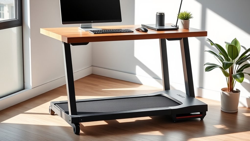 key under desk treadmill features