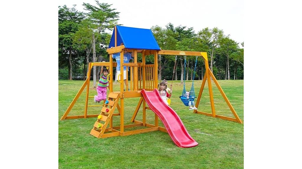 kids backyard swing set