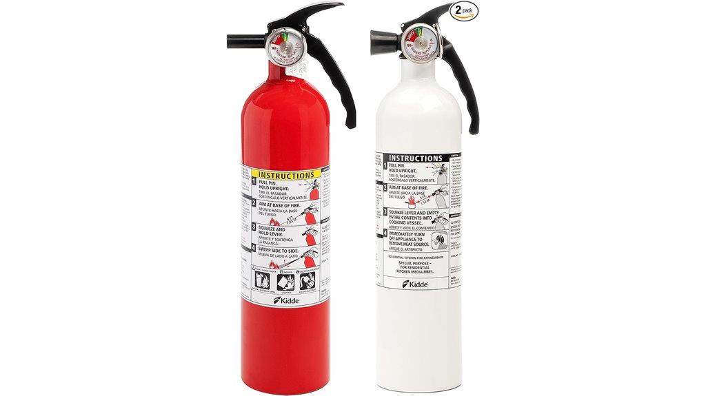 kitchen fire extinguisher set