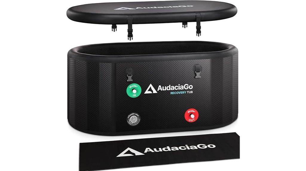 large athlete ice bath