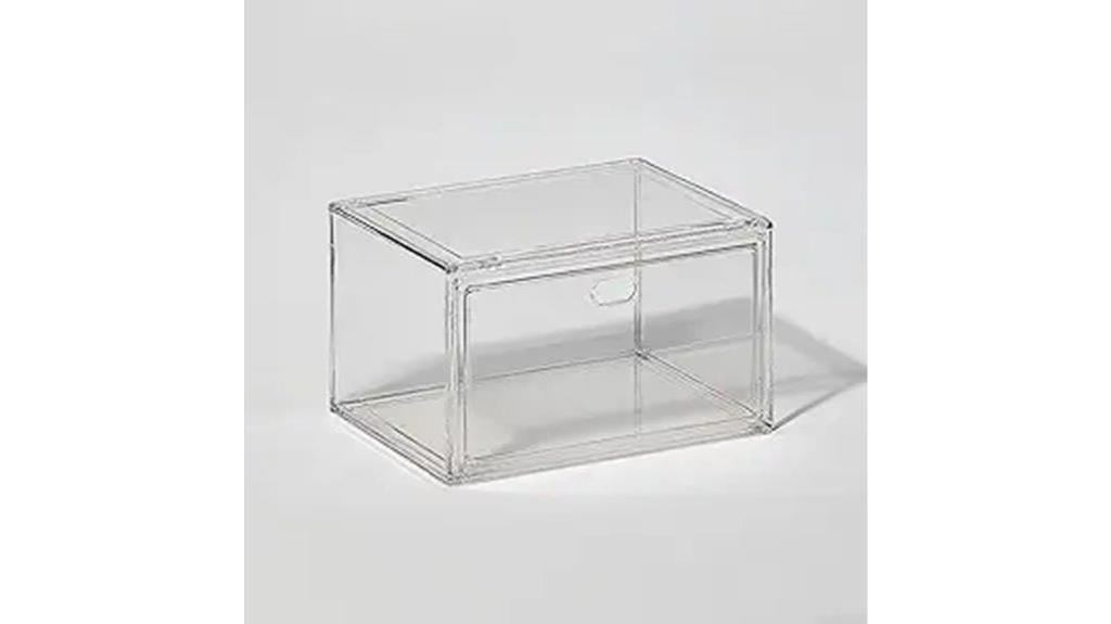 large clear acrylic shoe storage