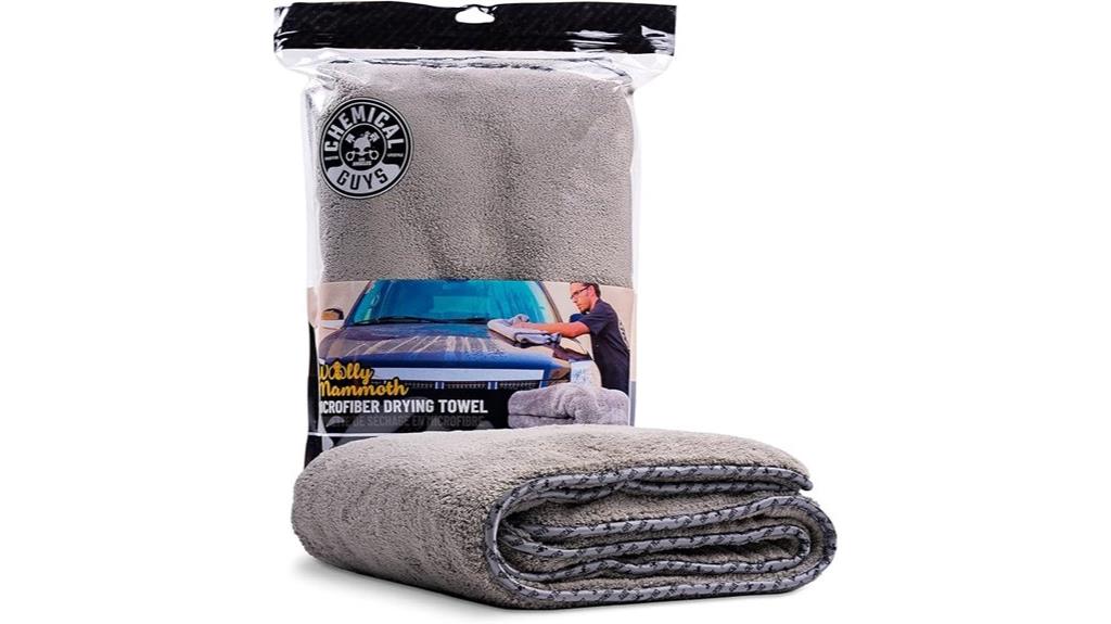 large gray microfiber towel