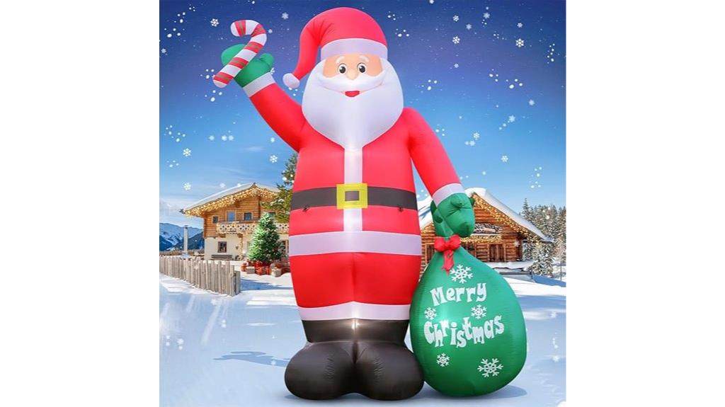 large inflatable santa christmas