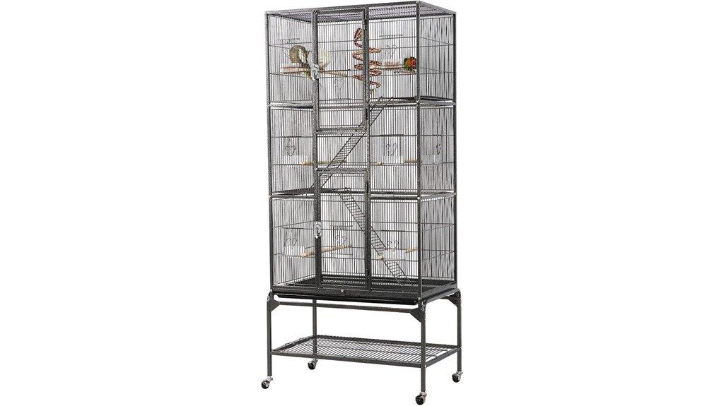 large parrot cage