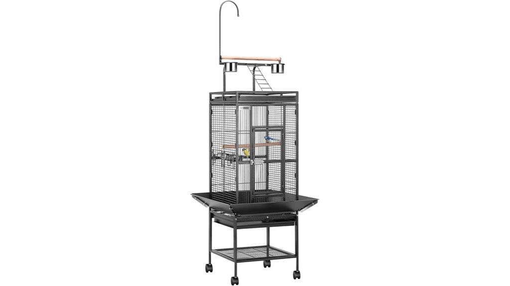 large wrought iron cage