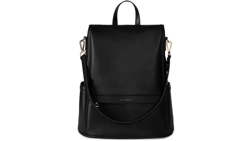 leather diaper backpack