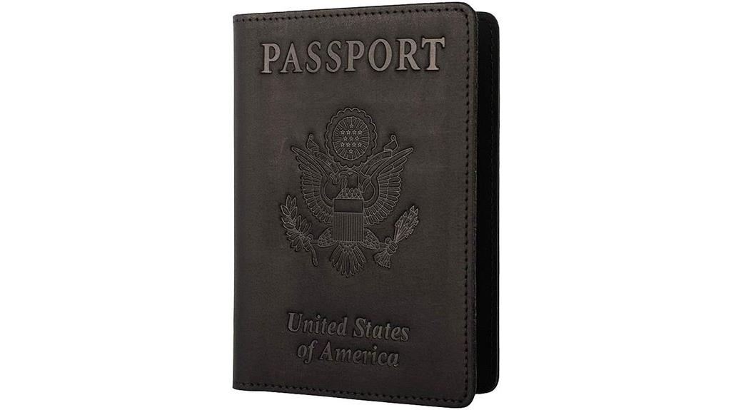 leather rfid passport wallet
