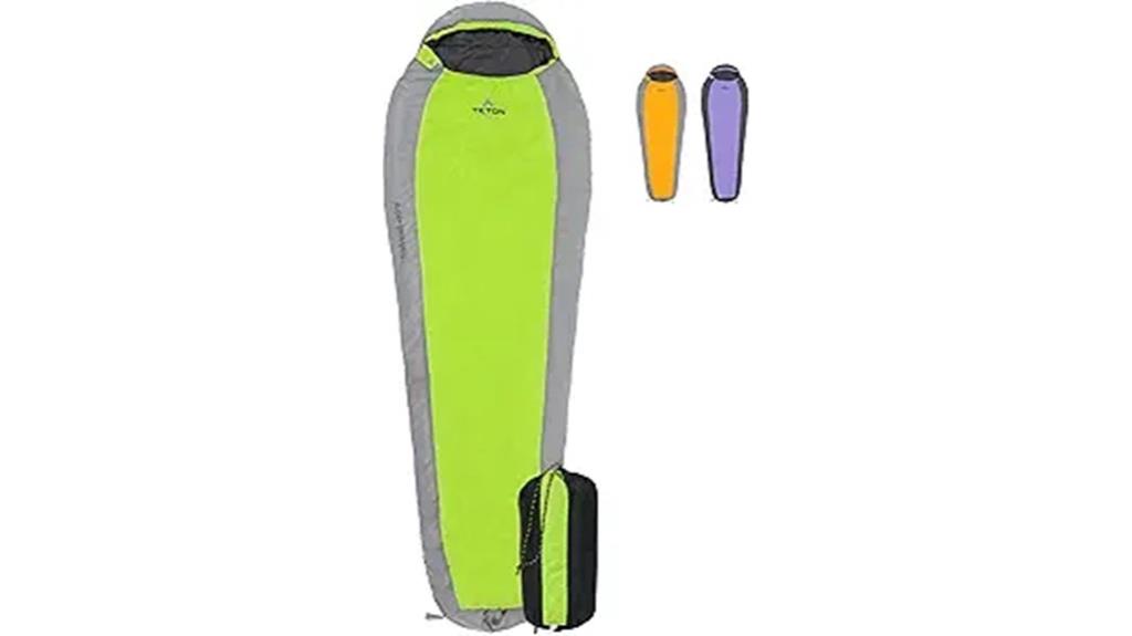 lightweight teton sleeping bag