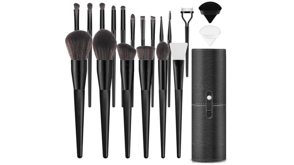 luxbru 20 piece makeup brushes