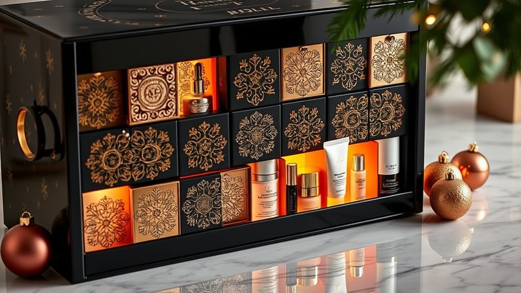 luxury beauty holiday countdown