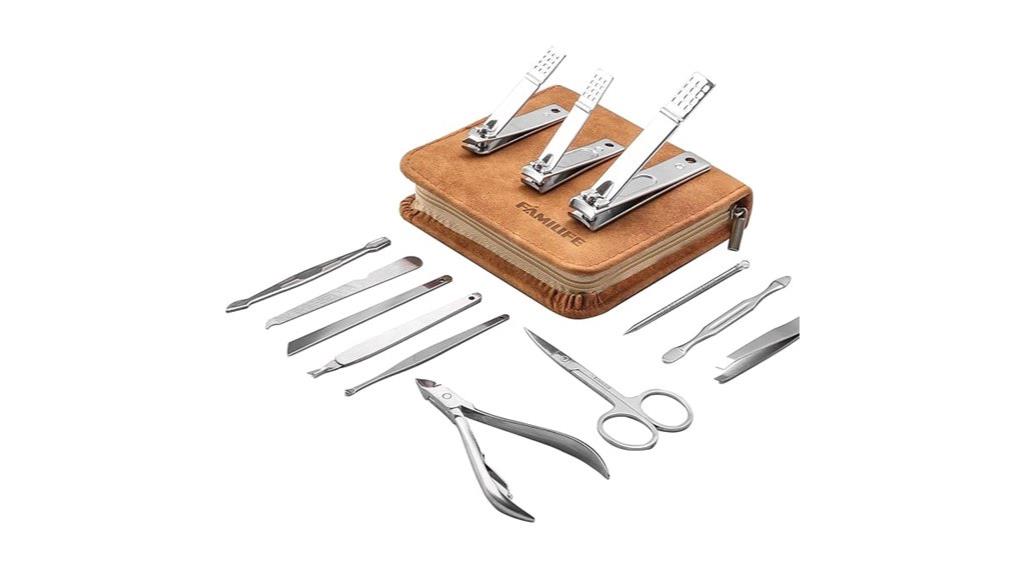 luxury leather manicure kit