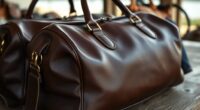 luxury leather travel bags