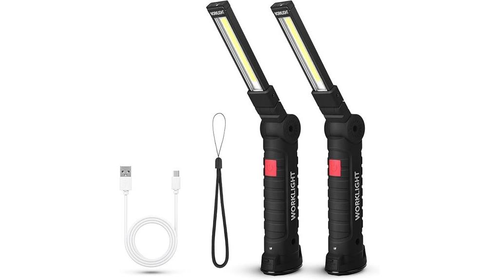 magnetic led worklight flashlight