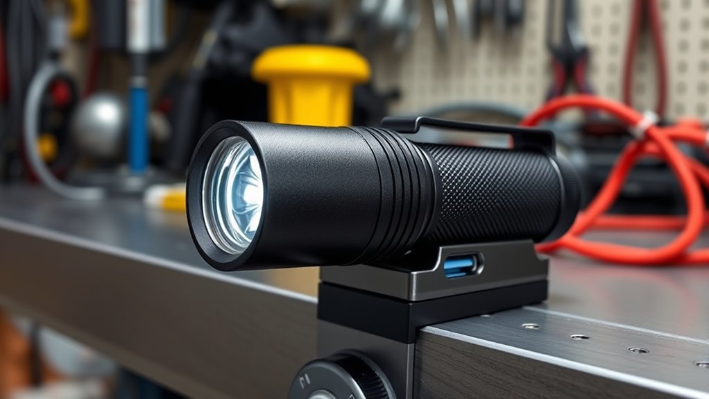 magnetic rechargeable durable flashlight
